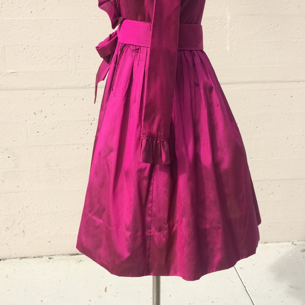 Catherine Regehr Silk Taffeta Retro Cocktail Dress - Picture 5 of 14